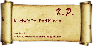 Kuchár Peónia névjegykártya